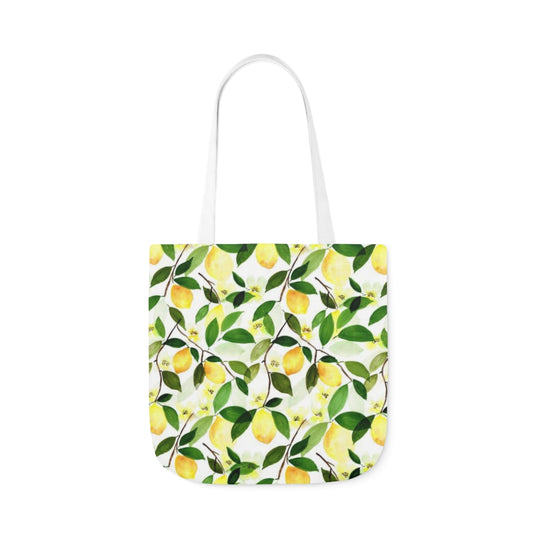 Lemon Polyester Canvas Tote Bag