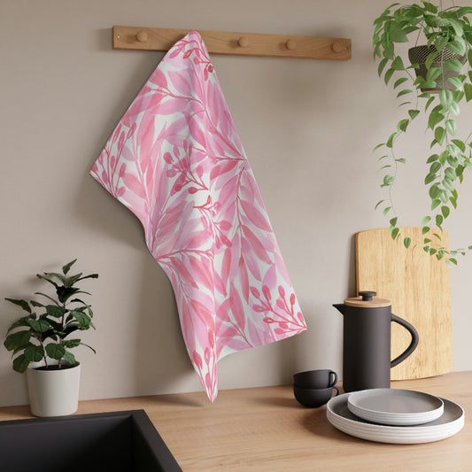 Pink Monochrome Kitchen Towel