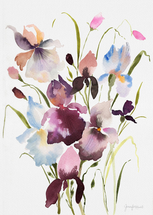Dreamy Iris Field Artprint