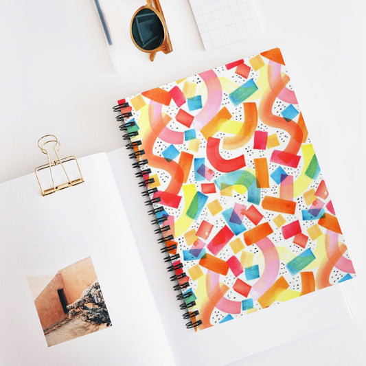 Fun Shapes Spiral Notebook - Ruled Line