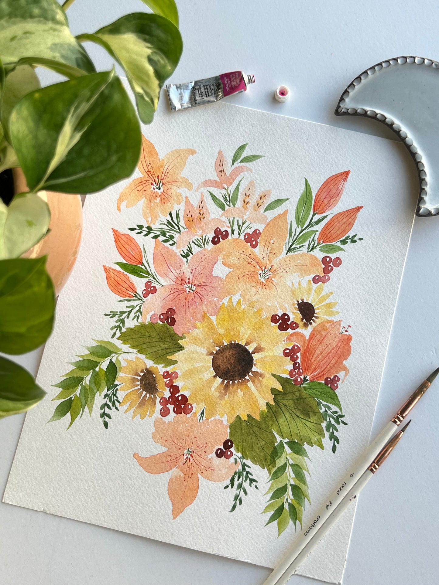 Custom Watercolor Bouquet