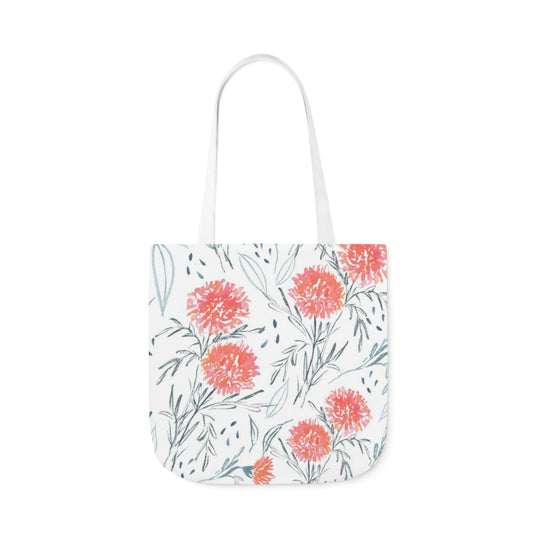 Carnation Polyester Canvas Tote Bag