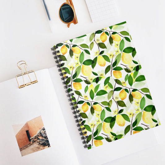 Lemon Spiral Notebook - Ruled Line